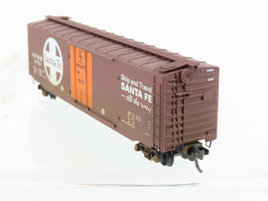 N Scale Micro-Trains MTL 32050/3 SFRB Santa Fe 50' Boxcar #6172 Weathered