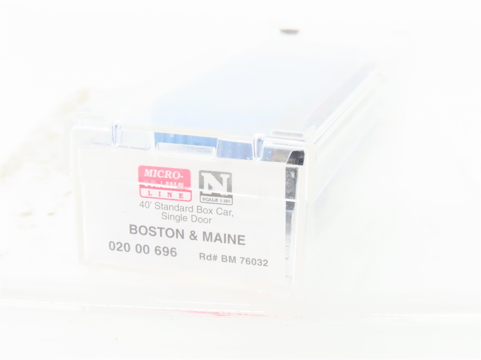 N Scale Micro-Trains MTL 02000696 B&M Boston & Maine 40' Boxcar #1796 Weathered