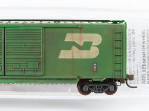 N Micro-Trains MTL 23080 BN Burlington Northern 40' Boxcar #198961 Weathered