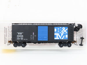 N Scale Micro-Trains MTL 20400 B&M Boston & Maine 40' Boxcar #74706 Weathered