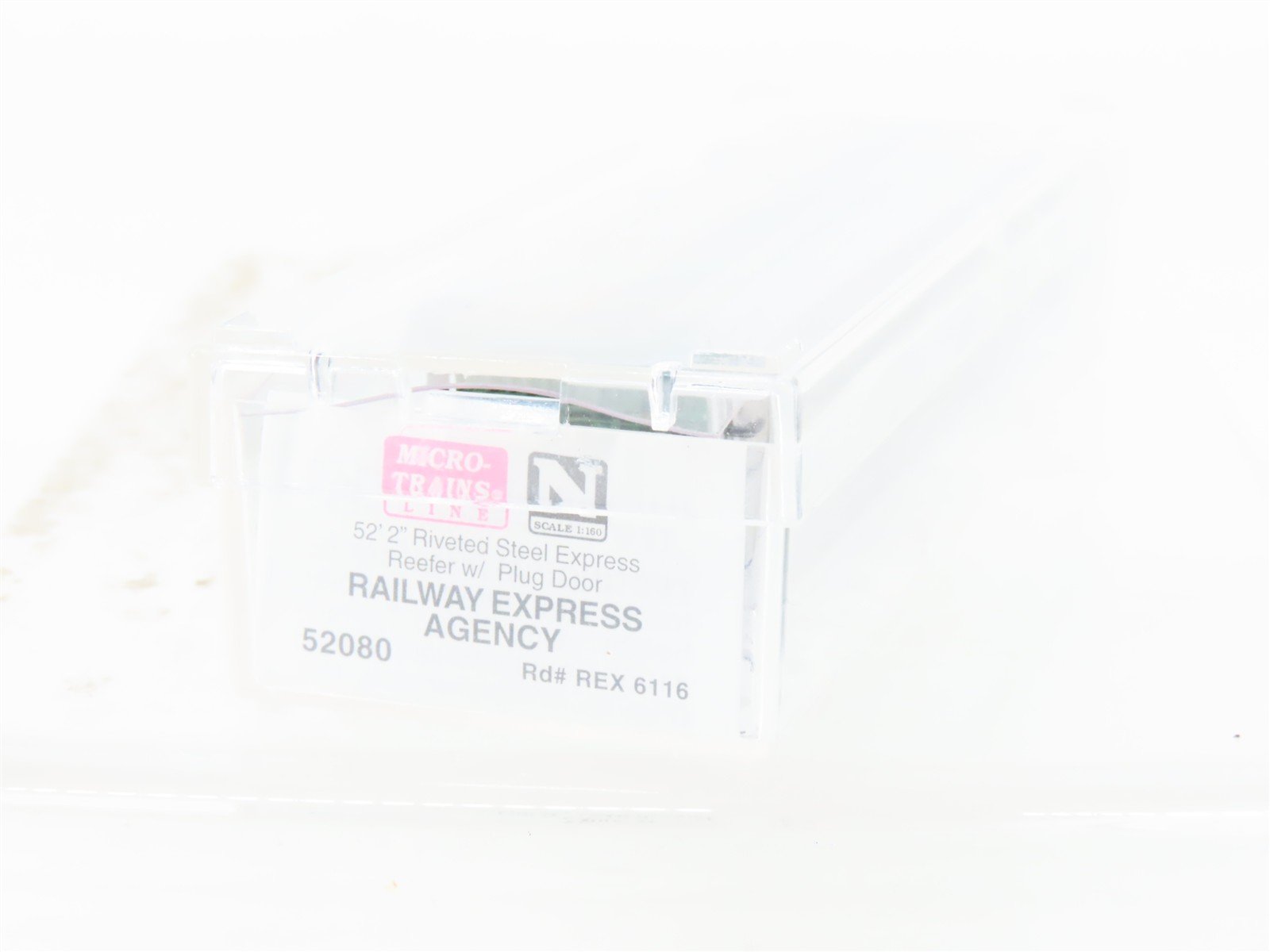 N Scale Micro-Trains MTL 52080 REX Railway Express 52' Reefer #6116 Weathered