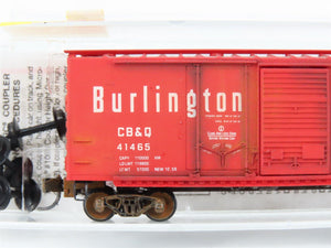 N Scale Micro-Trains MTL 22100 CBQ Burlington 40' Boxcar #41465 Weathered