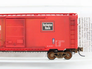 N Scale Micro-Trains MTL 22100 CBQ Burlington 40' Boxcar #41465 Weathered