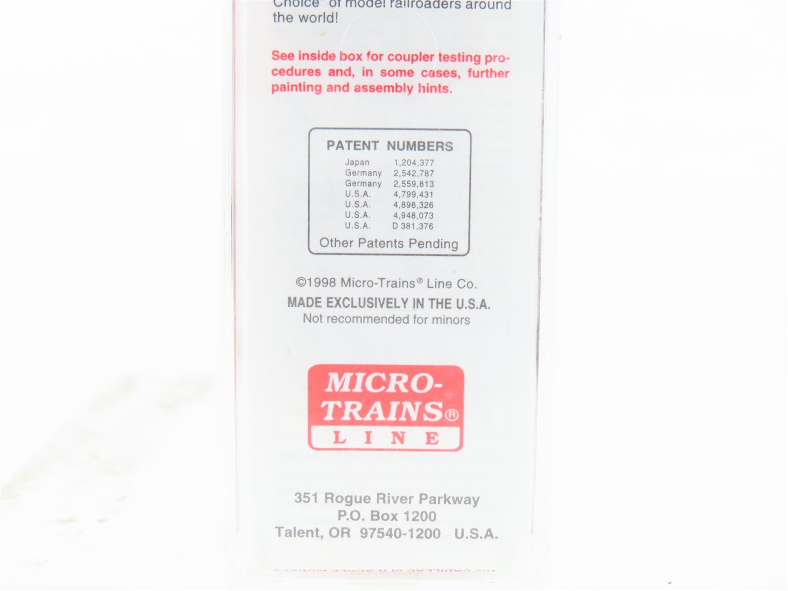 N Scale Micro-Trains MTL 22100 CBQ Burlington 40' Boxcar #41465 Weathered