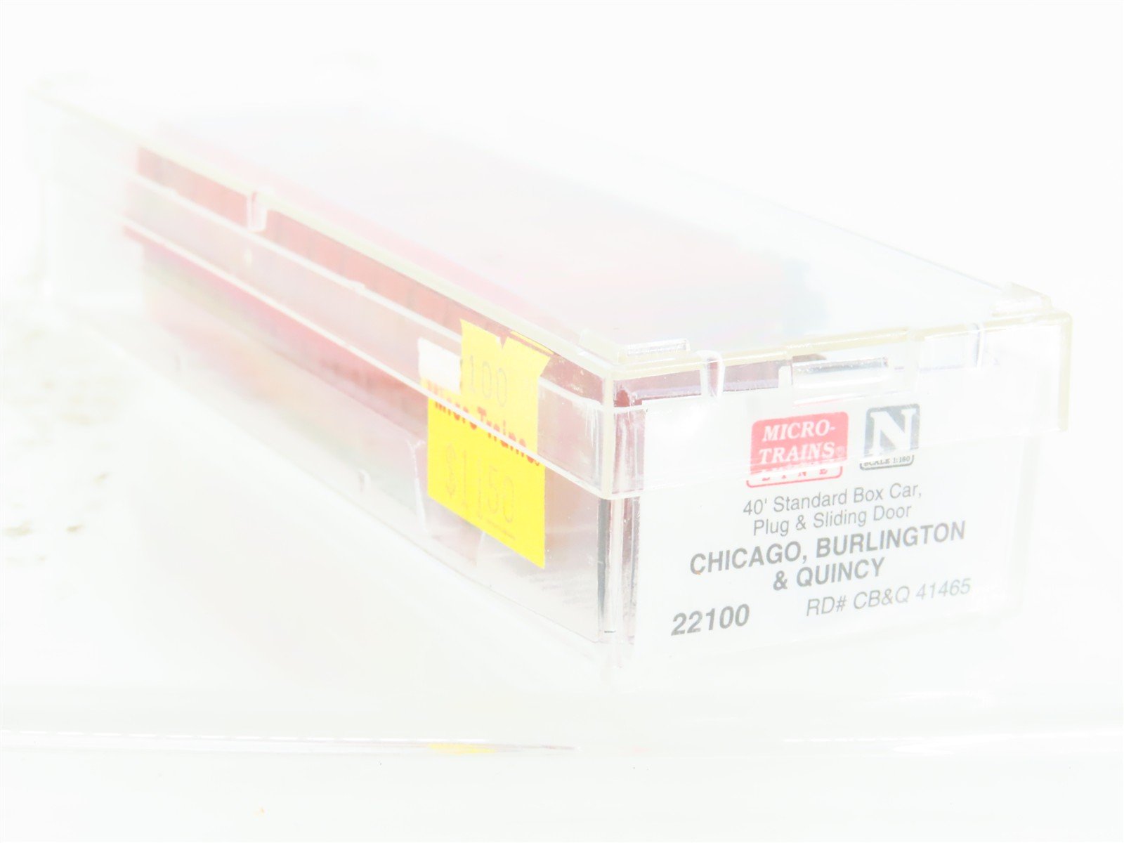 N Scale Micro-Trains MTL 22100 CBQ Burlington 40' Boxcar #41465 Weathered