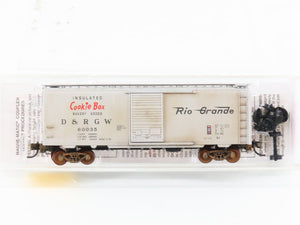 N Scale Micro-Trains MTL 20110 DRGW Rio Grande 40' Boxcar #60035 Weathered