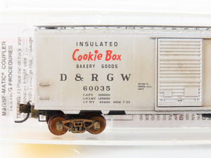 N Scale Micro-Trains MTL 20110 DRGW Rio Grande 40' Boxcar #60035 Weathered
