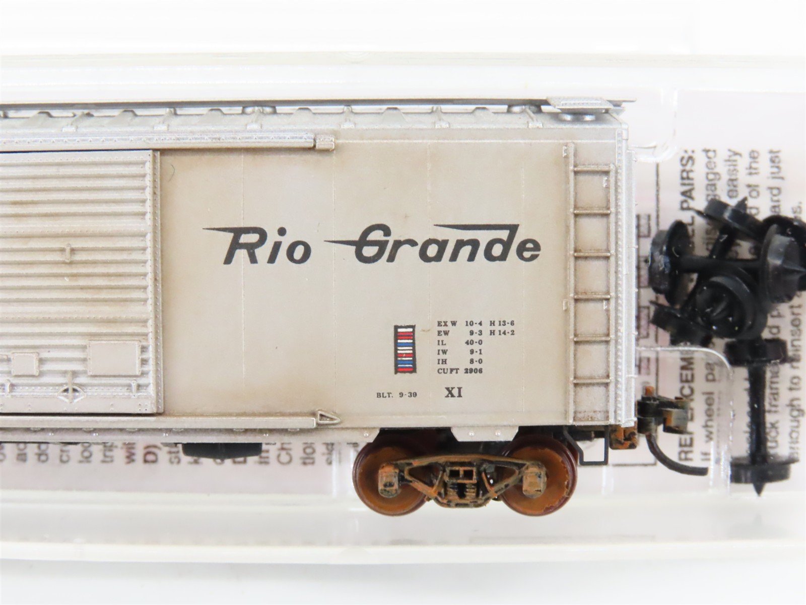 N Scale Micro-Trains MTL 20110 DRGW Rio Grande 40' Boxcar #60035 Weathered