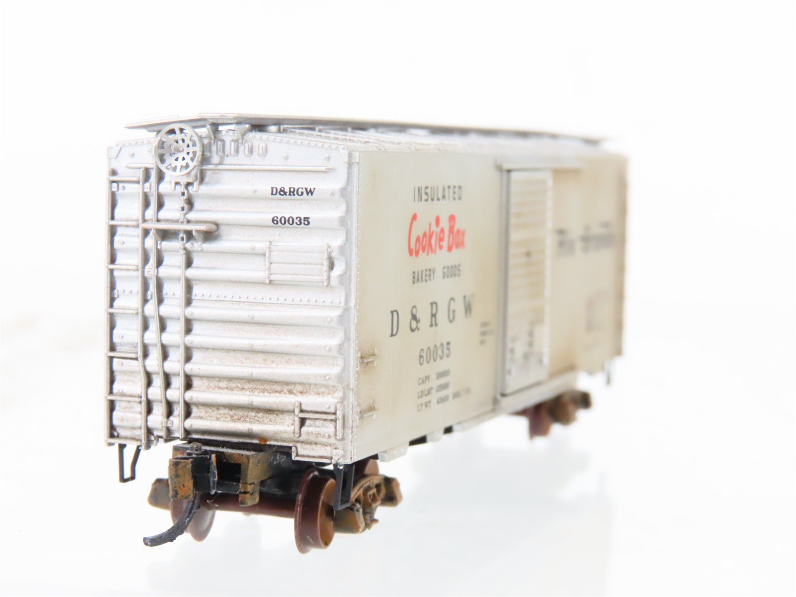 N Scale Micro-Trains MTL 20110 DRGW Rio Grande 40' Boxcar #60035 Weathered