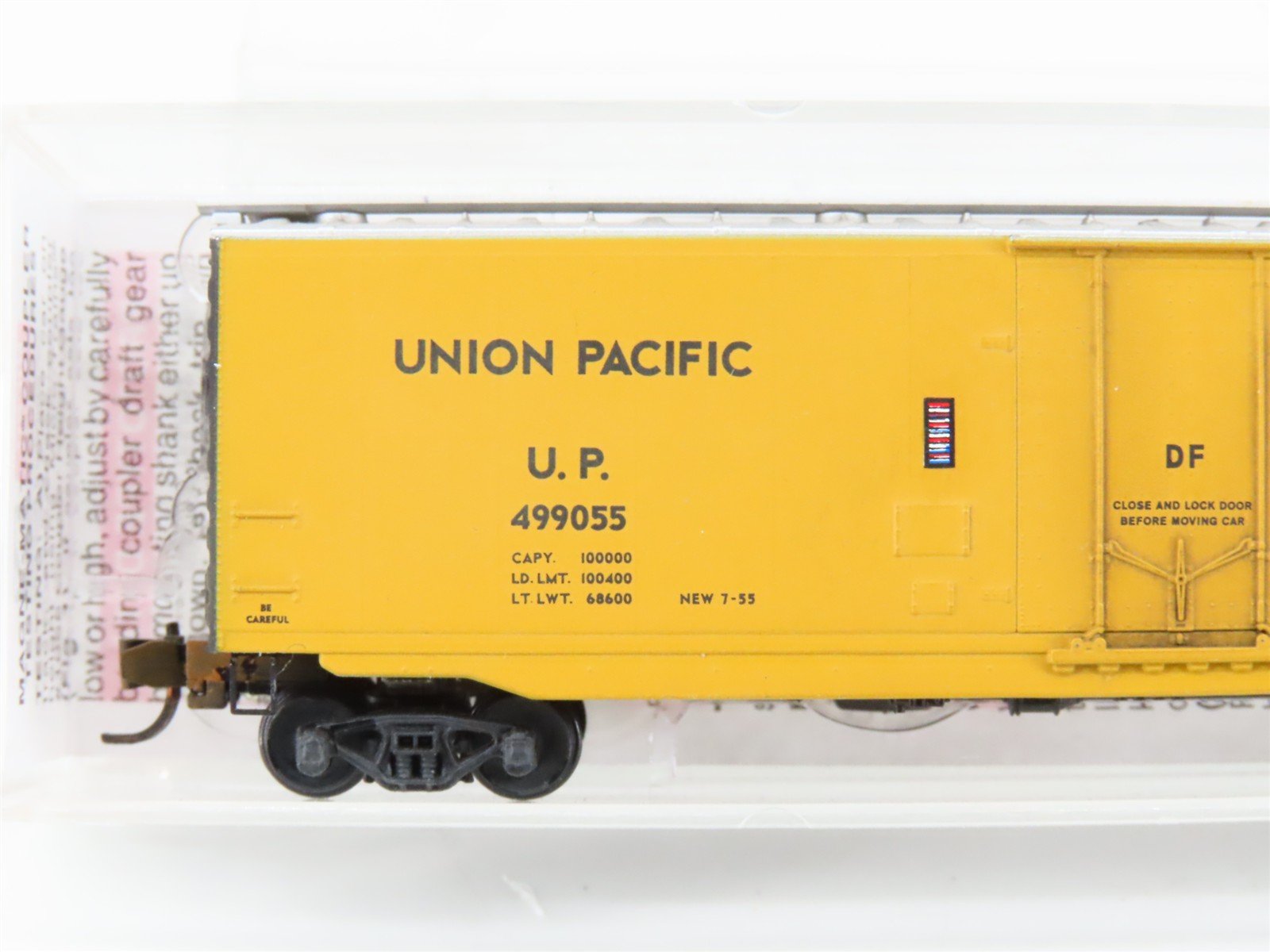 N Scale Micro-Trains MTL 03200390 UP Union Pacific 50' Boxcar #499055 Weathered