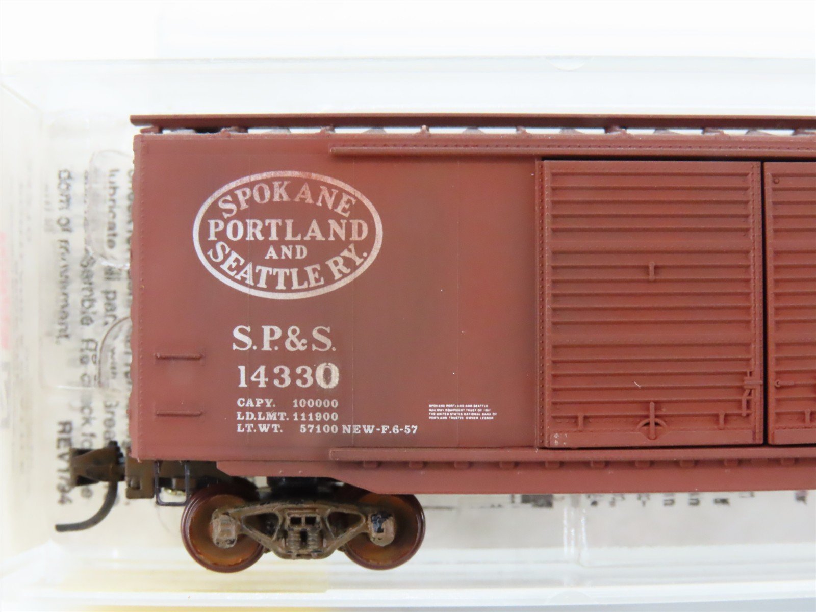 N Scale Micro-Trains MTL 34210 SPS Railway 50' Boxcar #14330 Weathered