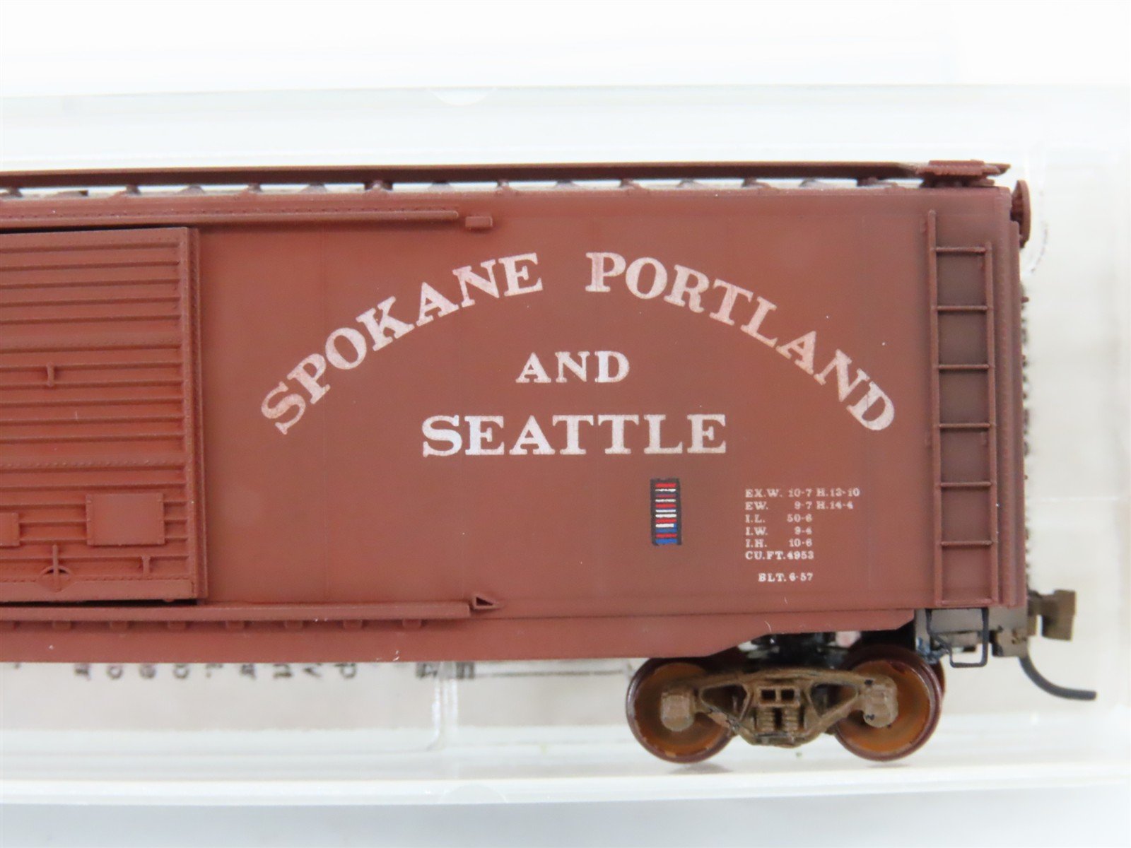 N Scale Micro-Trains MTL 34210 SPS Railway 50' Boxcar #14330 Weathered