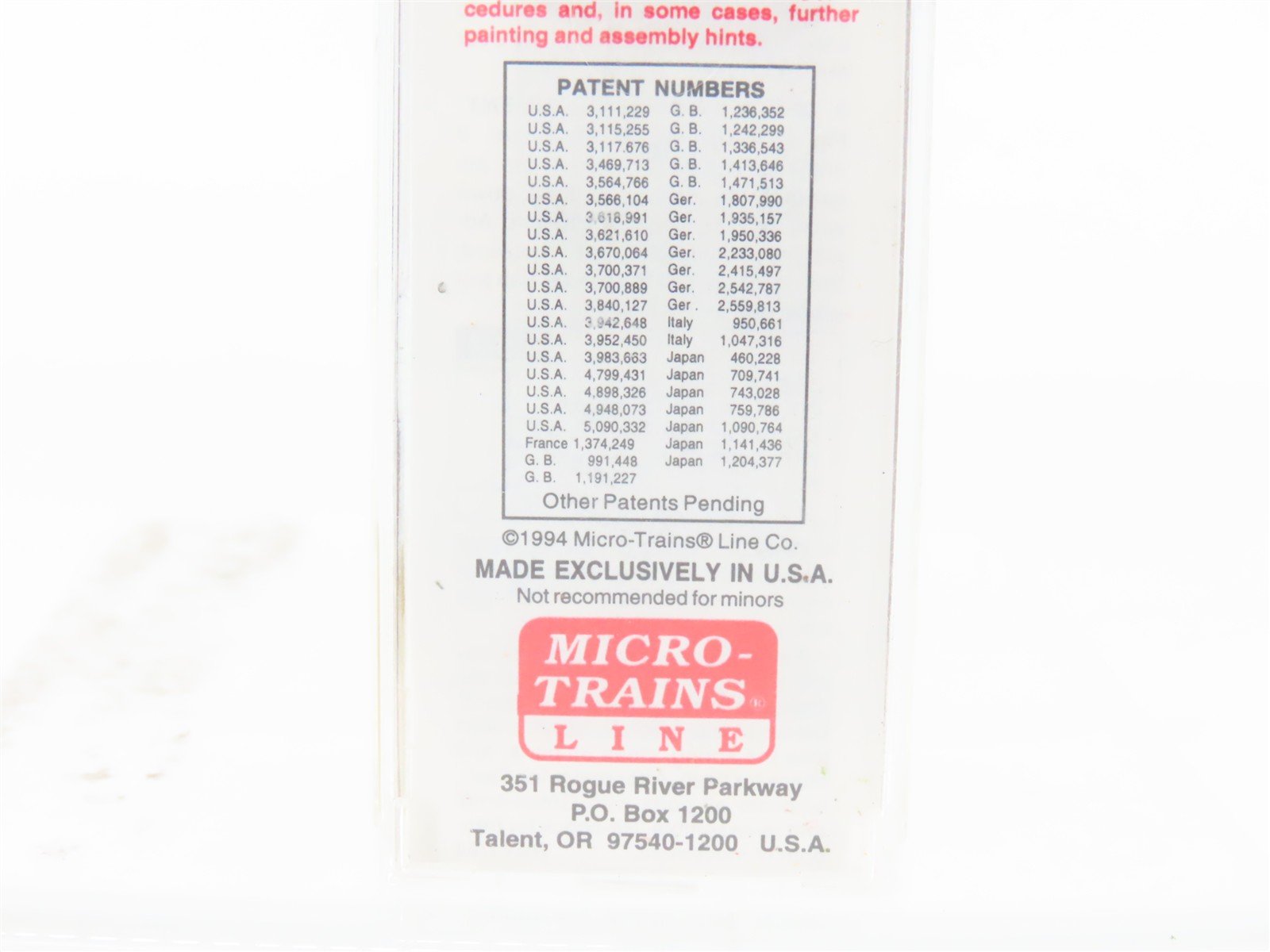 N Scale Micro-Trains MTL 34210 SPS Railway 50' Boxcar #14330 Weathered