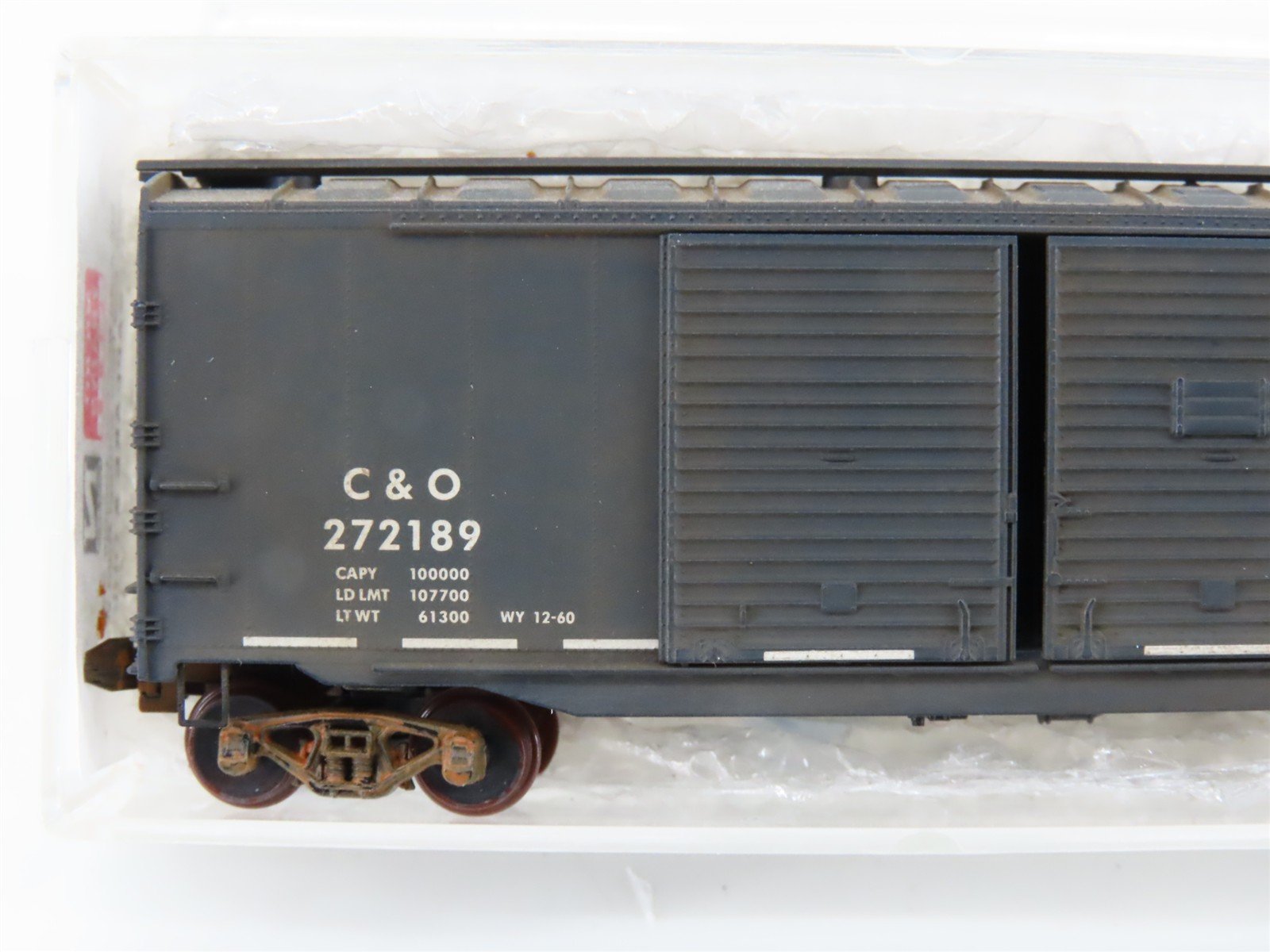 N Scale Micro-Trains MTL 78070 C&O Railway 50' Boxcar #272189 Weathered