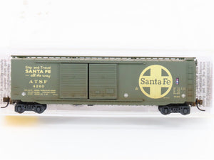 N Scale Micro-Trains MTL 34240 ATSF Santa Fe 50' Boxcar #4260 Weathered