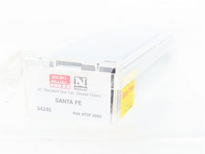 N Scale Micro-Trains MTL 34240 ATSF Santa Fe 50' Boxcar #4260 Weathered
