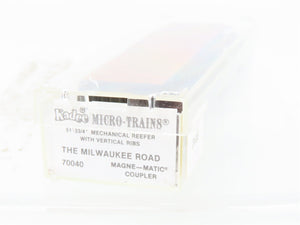 N Scale Micro-Trains/Kadee 70040 MILW Milwaukee Road 51' Reefer #9778 Weathered