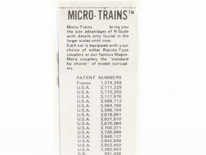 N Scale Micro-Trains/Kadee 47062 PFE Pacific Fruit 40' Reefer #19912 Weathered