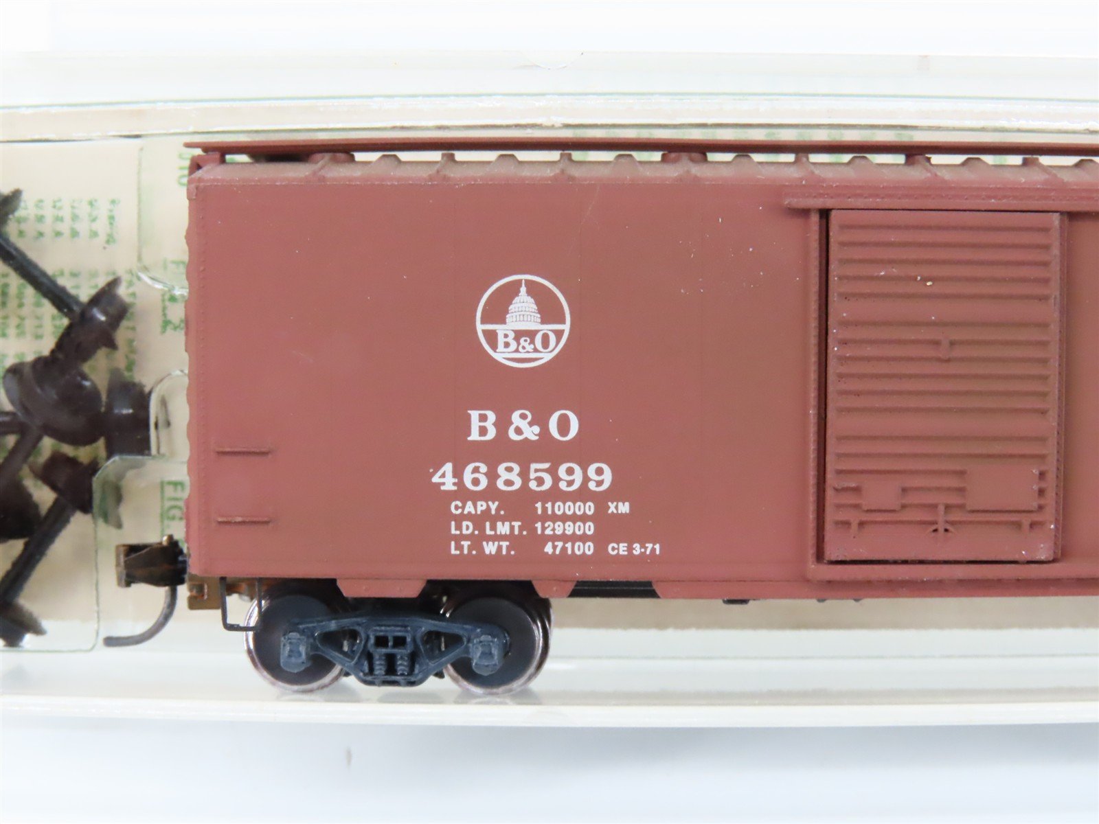 N Micro-Trains/Kadee 20072 B&O 40' Boxcar #468599 Weathered - Blue Label