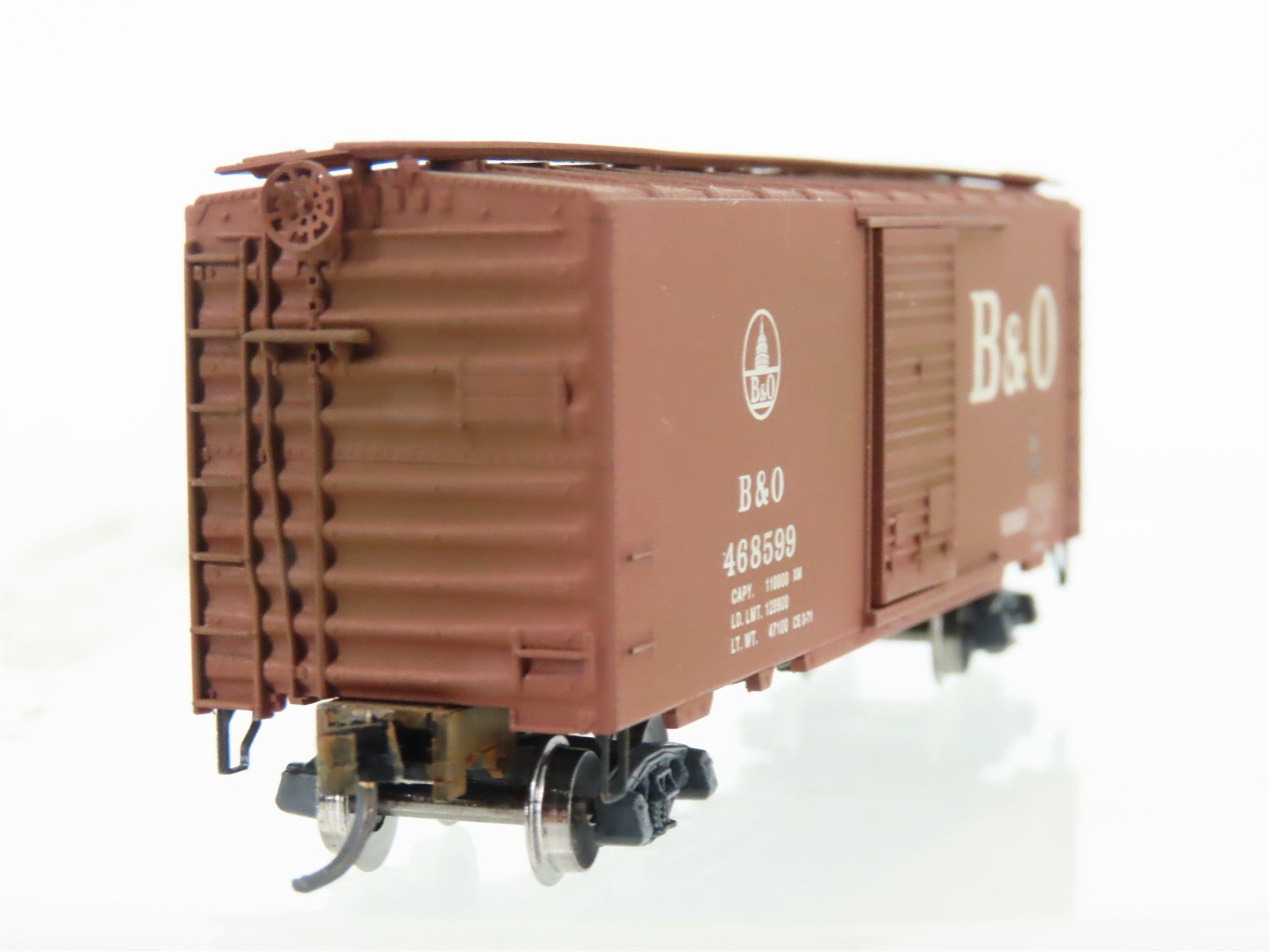 N Micro-Trains/Kadee 20072 B&O 40' Boxcar #468599 Weathered - Blue Label