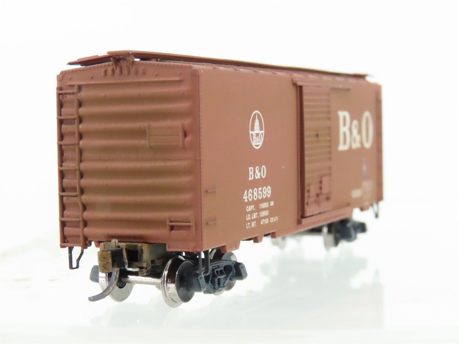 N Micro-Trains/Kadee 20072 B&O 40' Boxcar #468599 Weathered - Blue Label