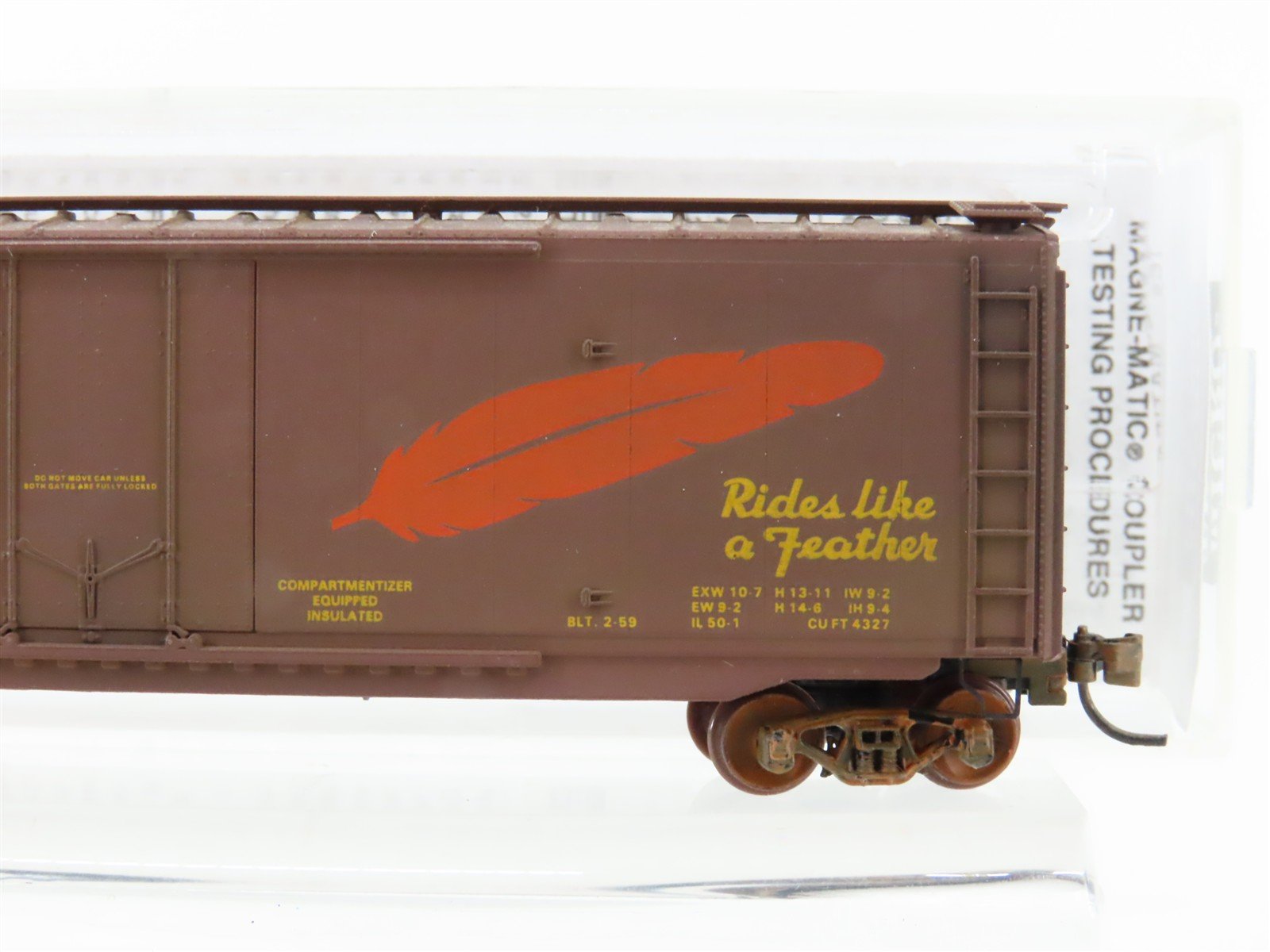 N Scale Micro-Trains MTL 32180 WP Western Pacific 50' Boxcar #55935 Weathered