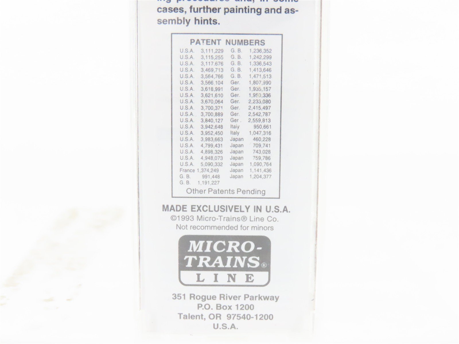 N Scale Micro-Trains MTL 32180 WP Western Pacific 50' Boxcar #55935 Weathered