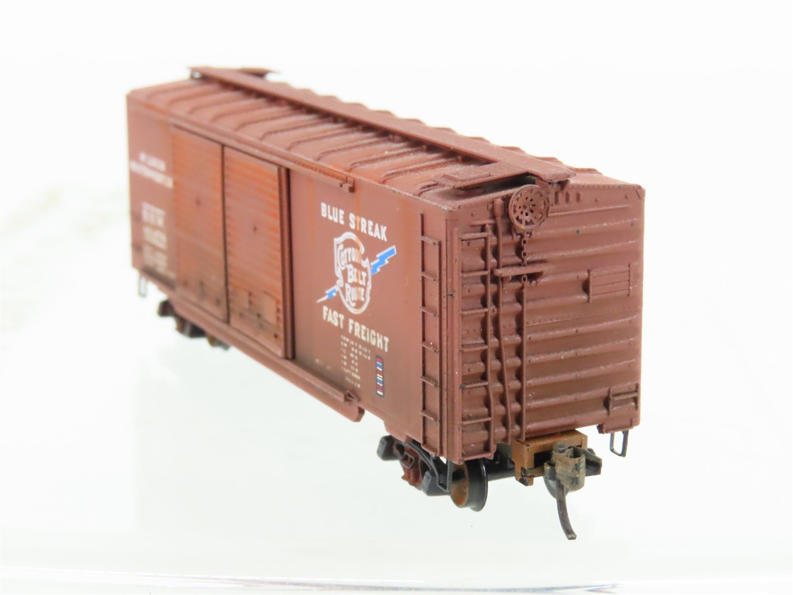 N Scale Micro-Trains MTL 23030 SSW Cotton Belt 40' Boxcar #46478 Weathered