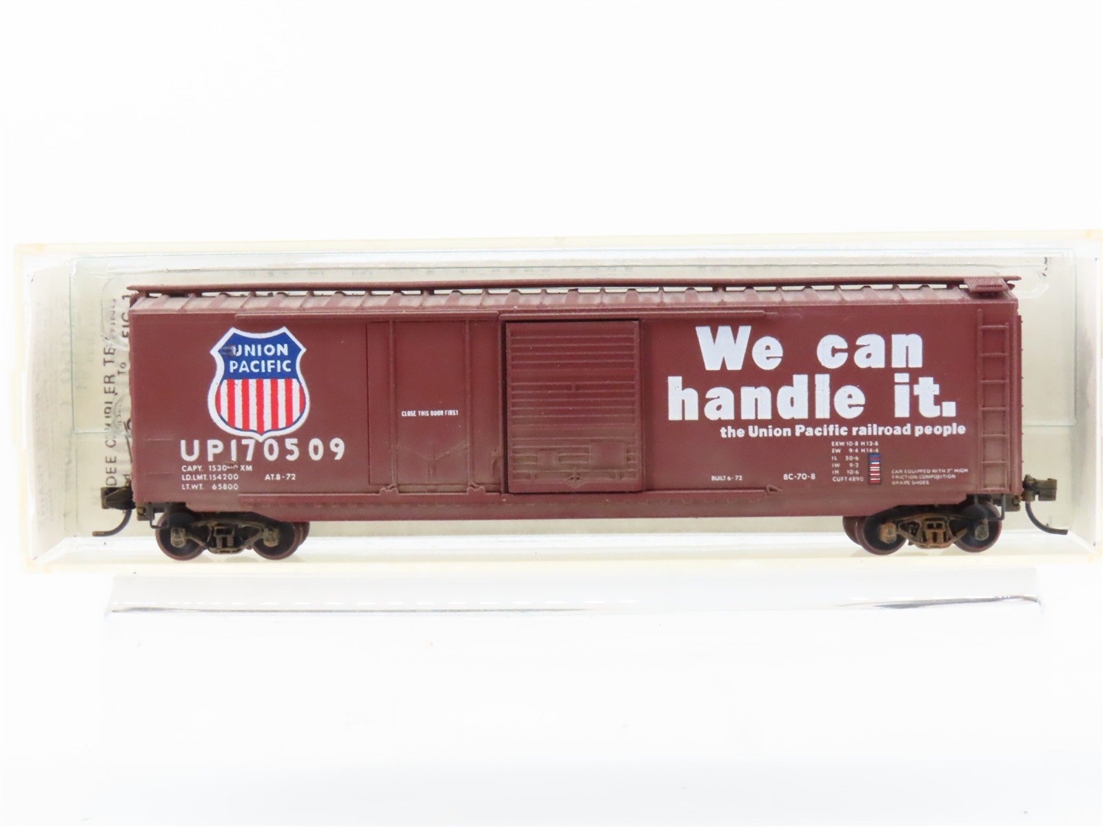 N Scale Micro-Trains/Kadee 33050 UP Union Pacific 50' Boxcar #170509 Weathered