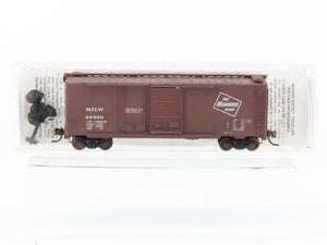 N Micro-Trains/Kadee 22180 MILW Milwaukee Road 40' Boxcar #29950 Weathered