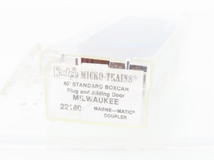 N Micro-Trains/Kadee 22180 MILW Milwaukee Road 40' Boxcar #29950 Weathered