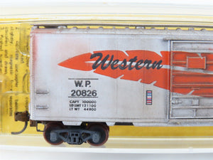 N Scale Micro-Trains/Kadee 20211 WP Western Pacific 40' Boxcar #20826 Weathered