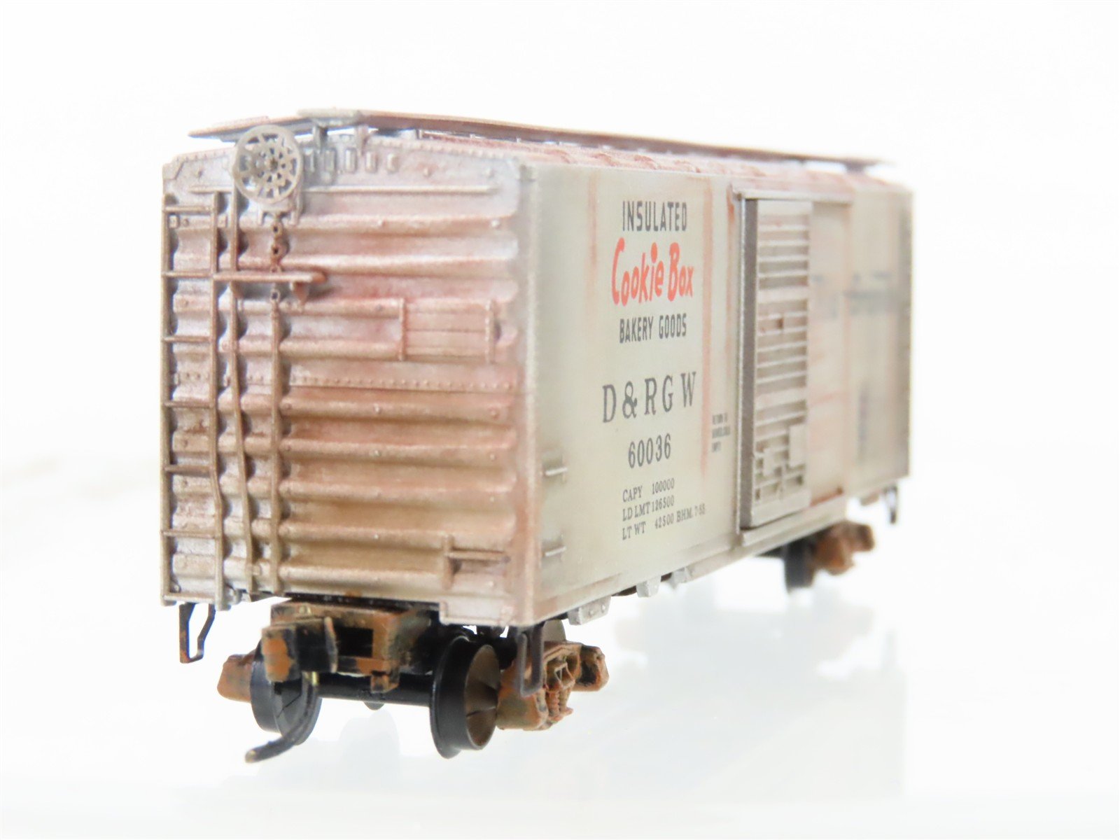 N Scale Micro-Trains/Kadee 20111 DRGW Rio Grande 40' Boxcar #60036 Weathered