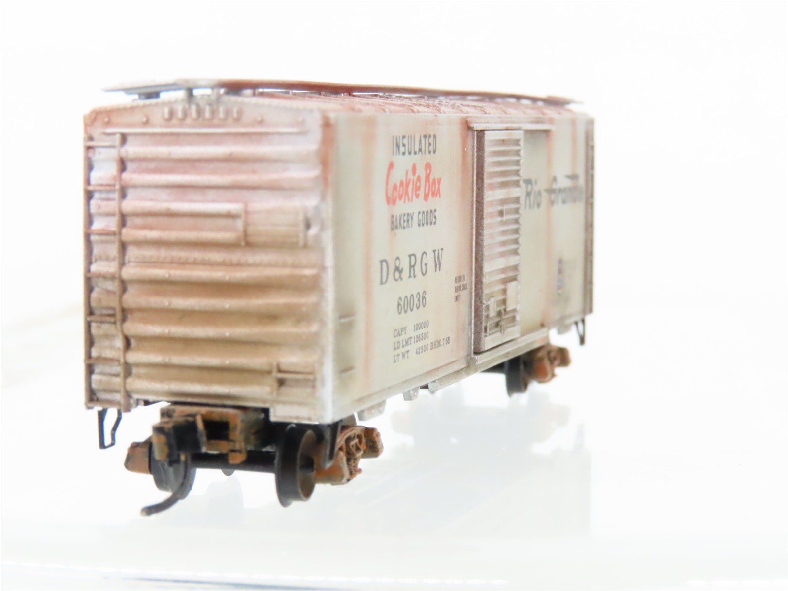 N Scale Micro-Trains/Kadee 20111 DRGW Rio Grande 40' Boxcar #60036 Weathered