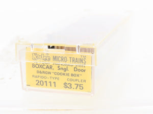 N Scale Micro-Trains/Kadee 20111 DRGW Rio Grande 40' Boxcar #60036 Weathered