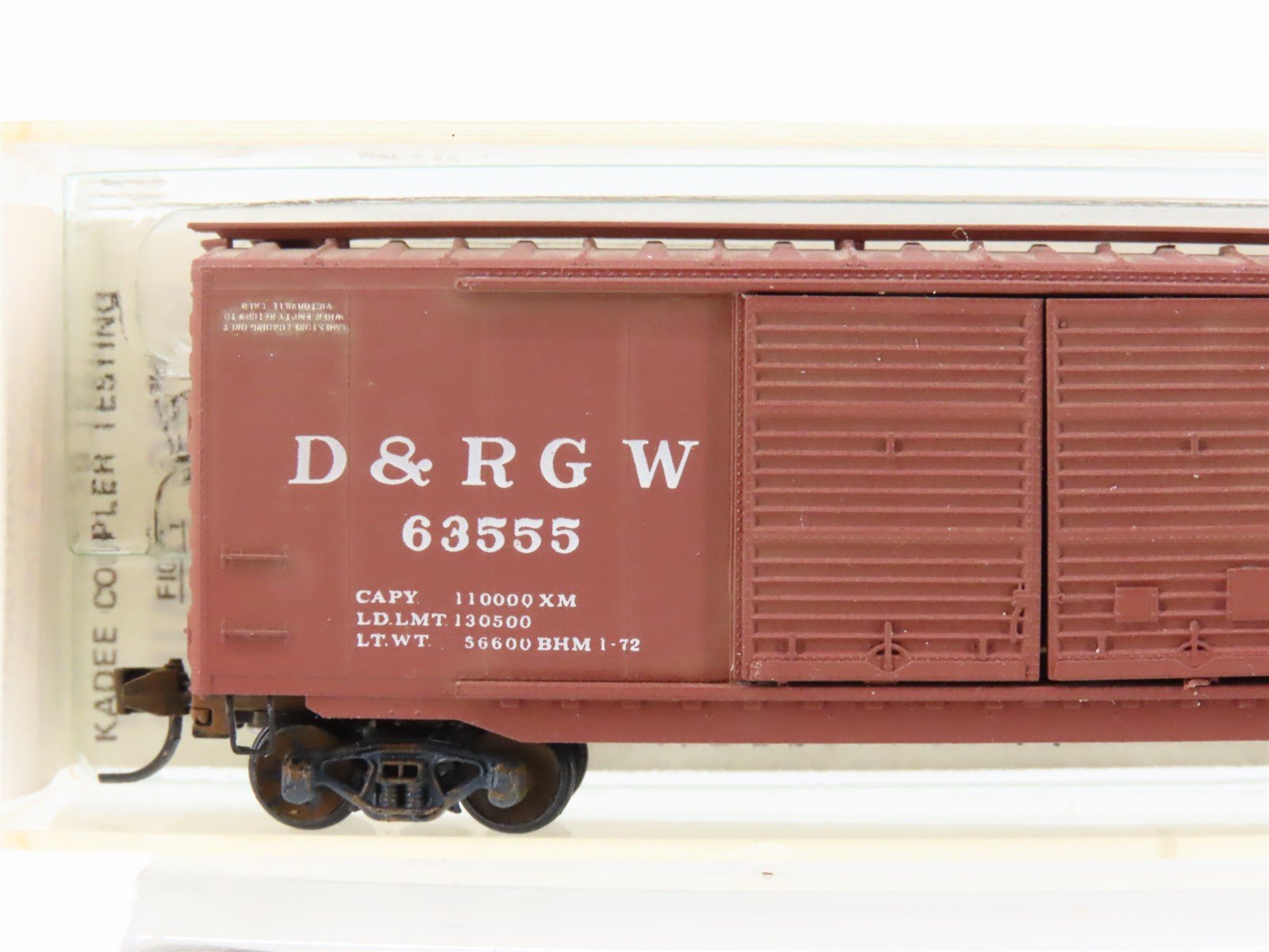 N Scale Micro-Trains 34105 DRGW Rio Grande 50' Boxcar #66625 Weathered