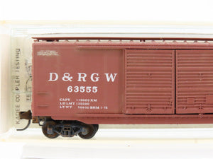 N Scale Micro-Trains 34105 DRGW Rio Grande 50' Boxcar #66625 Weathered
