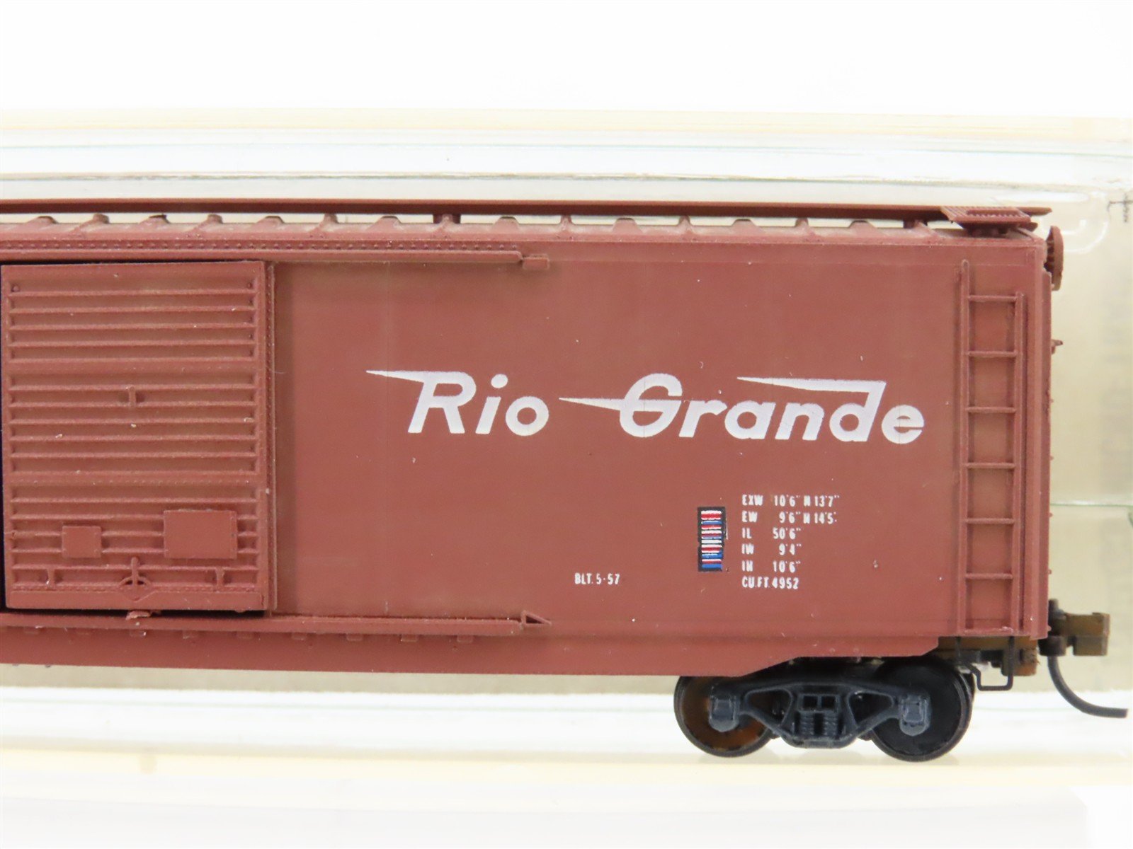 N Scale Micro-Trains 34105 DRGW Rio Grande 50' Boxcar #66625 Weathered