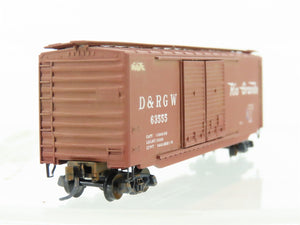 N Scale Micro-Trains 34105 DRGW Rio Grande 50' Boxcar #66625 Weathered