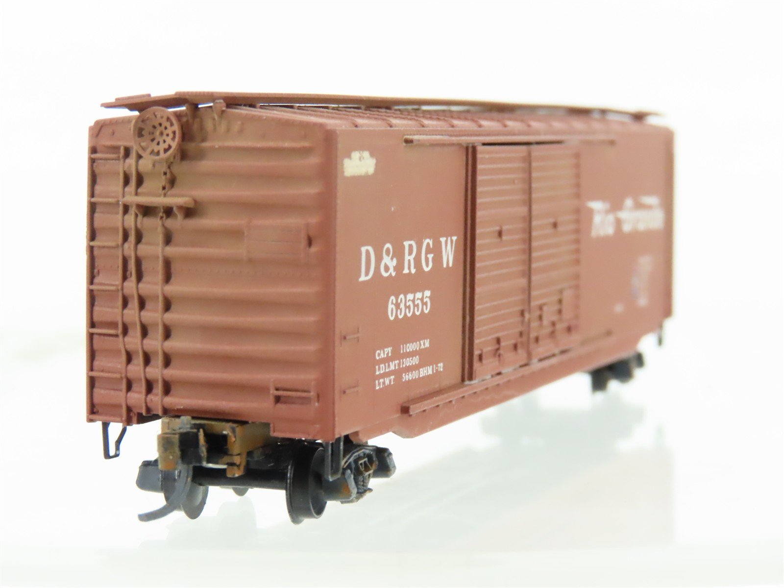 N Scale Micro-Trains 34105 DRGW Rio Grande 50' Boxcar #66625 Weathered