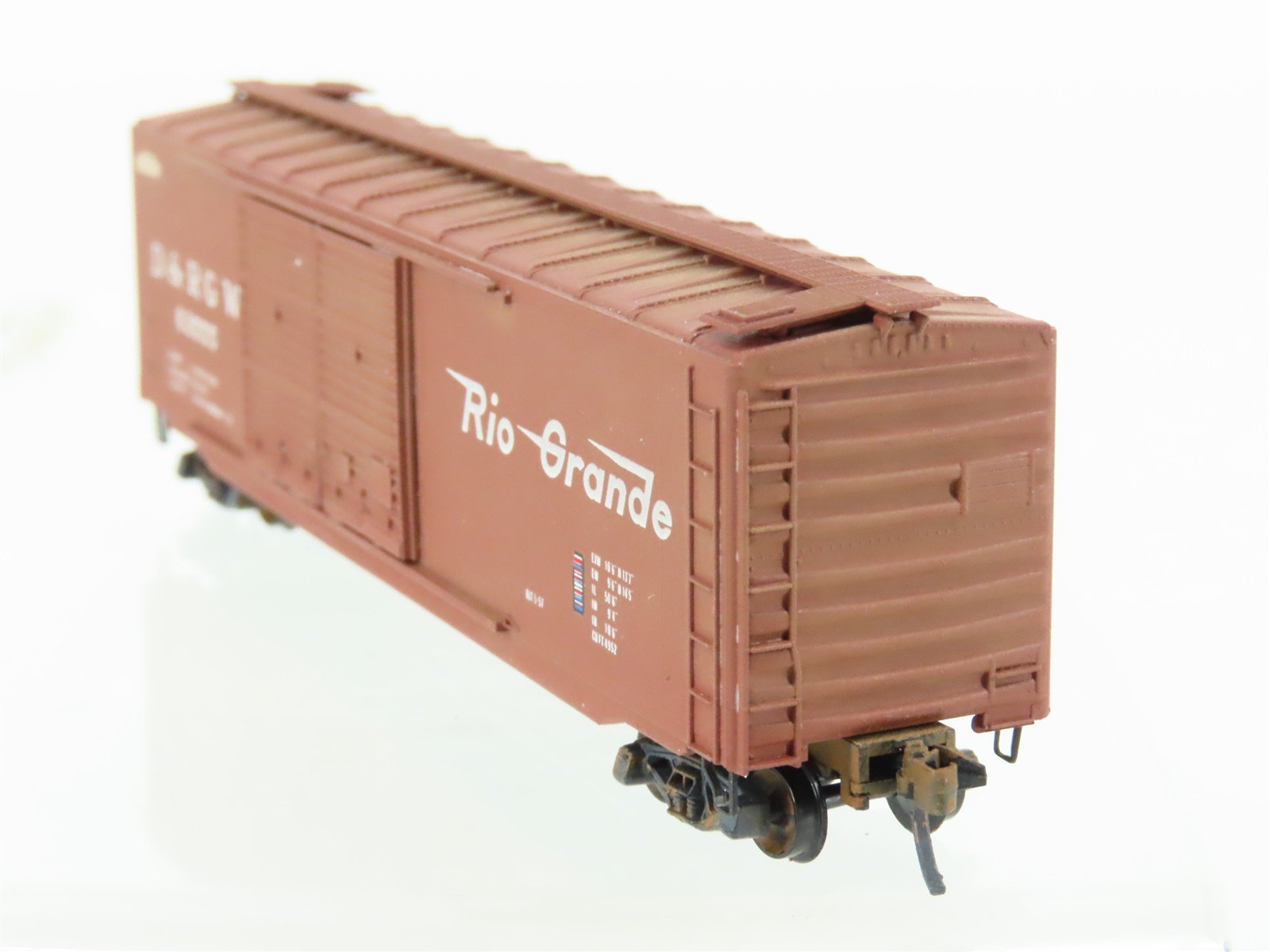 N Scale Micro-Trains 34105 DRGW Rio Grande 50' Boxcar #66625 Weathered