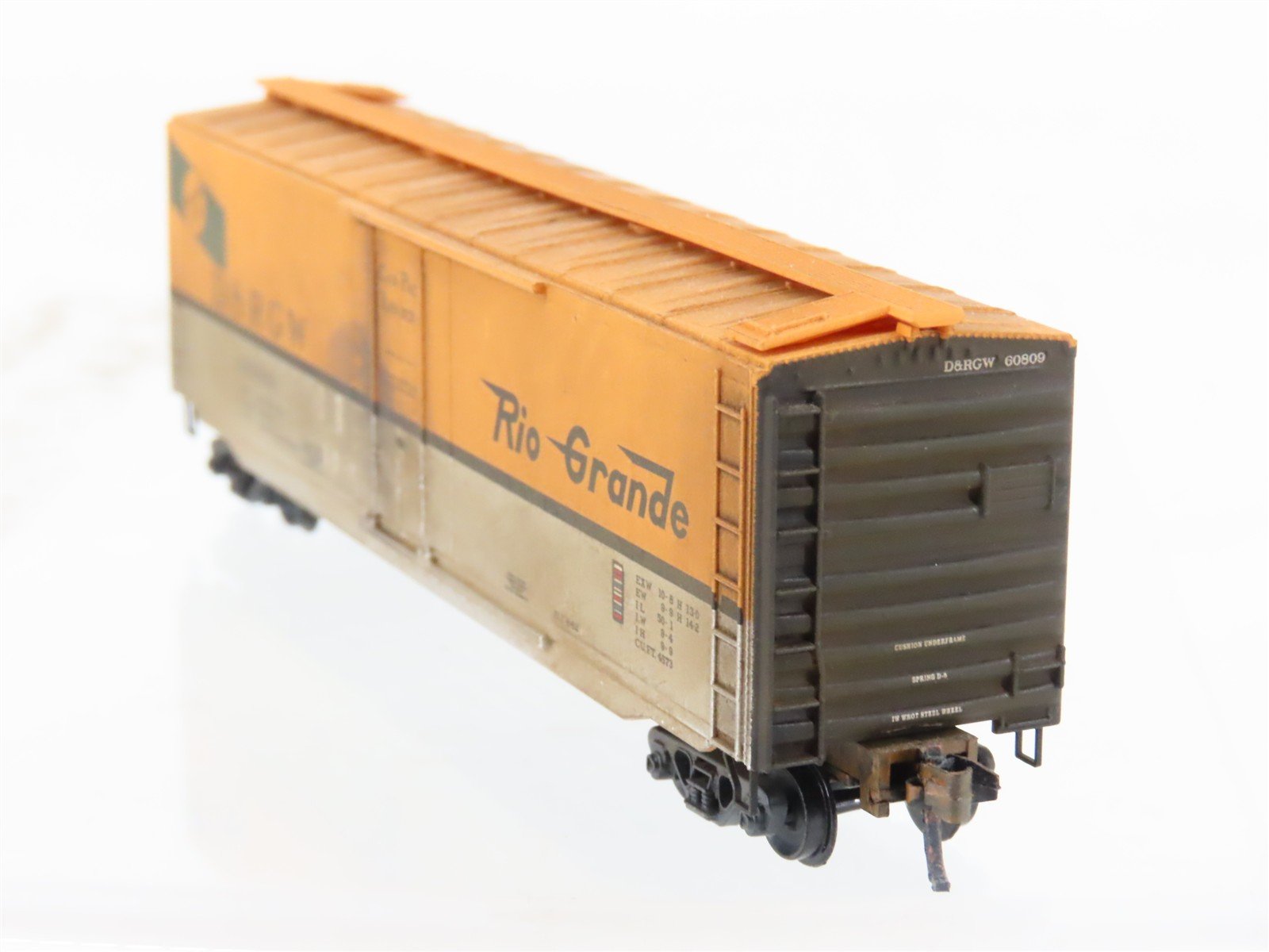 N Scale Micro-Trains MTL 03200222 DRGW Rio Grande 50' Boxcar #60809 Weathered
