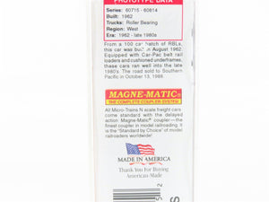 N Scale Micro-Trains MTL 03200222 DRGW Rio Grande 50' Boxcar #60809 Weathered