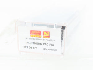 N Micro-Trains MTL 02100170 NP Northern Pacific 40' Boxcar #98522 Weathered
