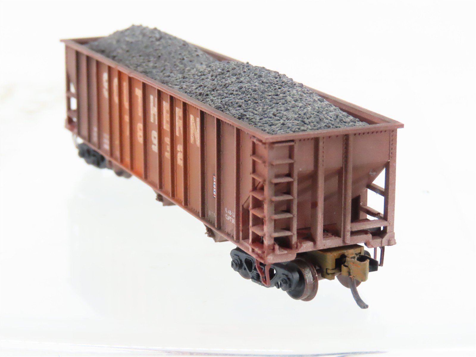 N Scale Atlas 3272 Southern 3-Bay Open Hopper #78932 wLoad Weathered