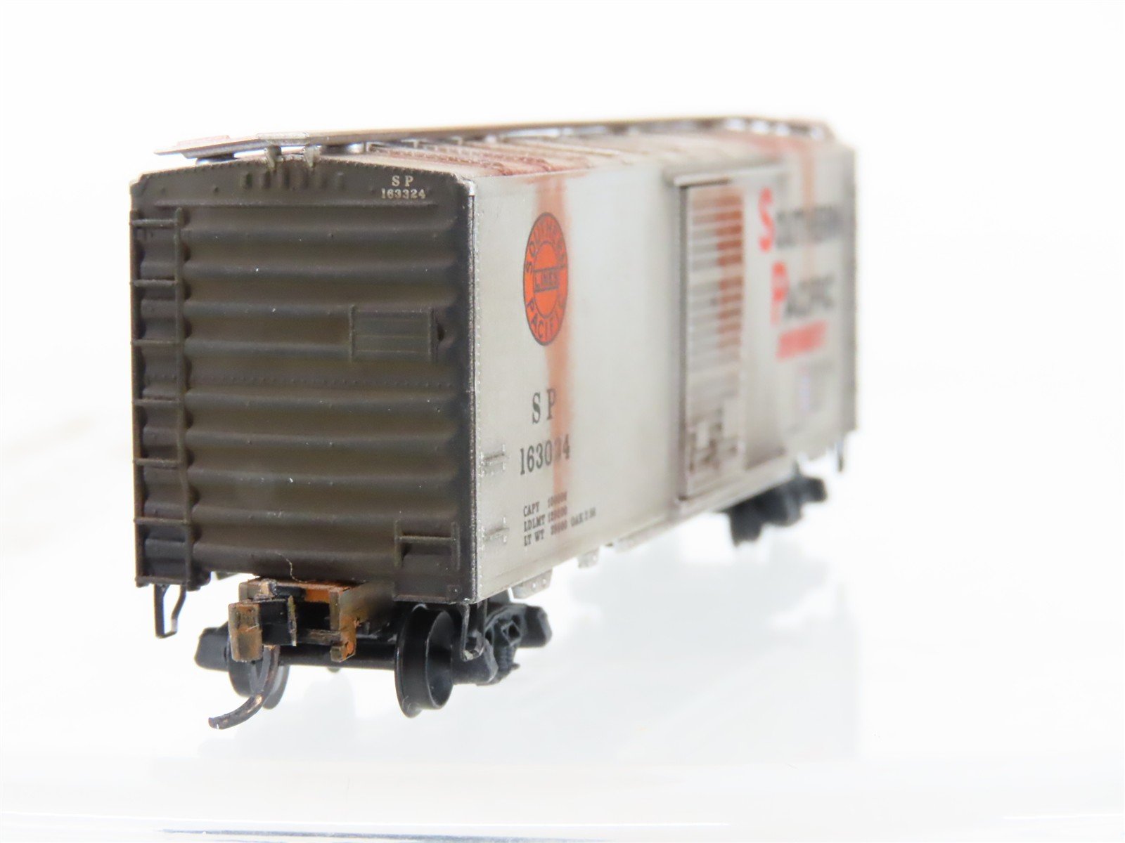 N Scale Atlas 3442 SP Southern Pacific 40' Boxcar #16034 Weathered