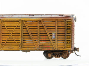 N Scale Con-Cor UP Union Pacific 40' Stock Car #47834 Weathered
