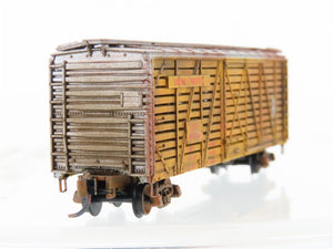 N Scale Con-Cor UP Union Pacific 40' Stock Car #47834 Weathered
