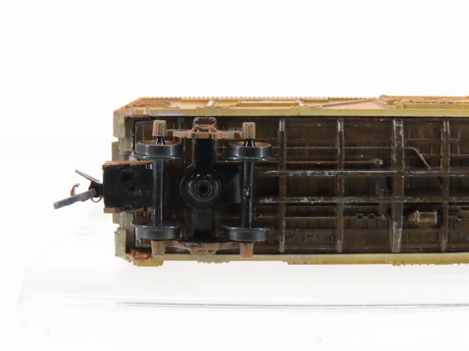 N Scale Con-Cor UP Union Pacific 40' Stock Car #47834 Weathered