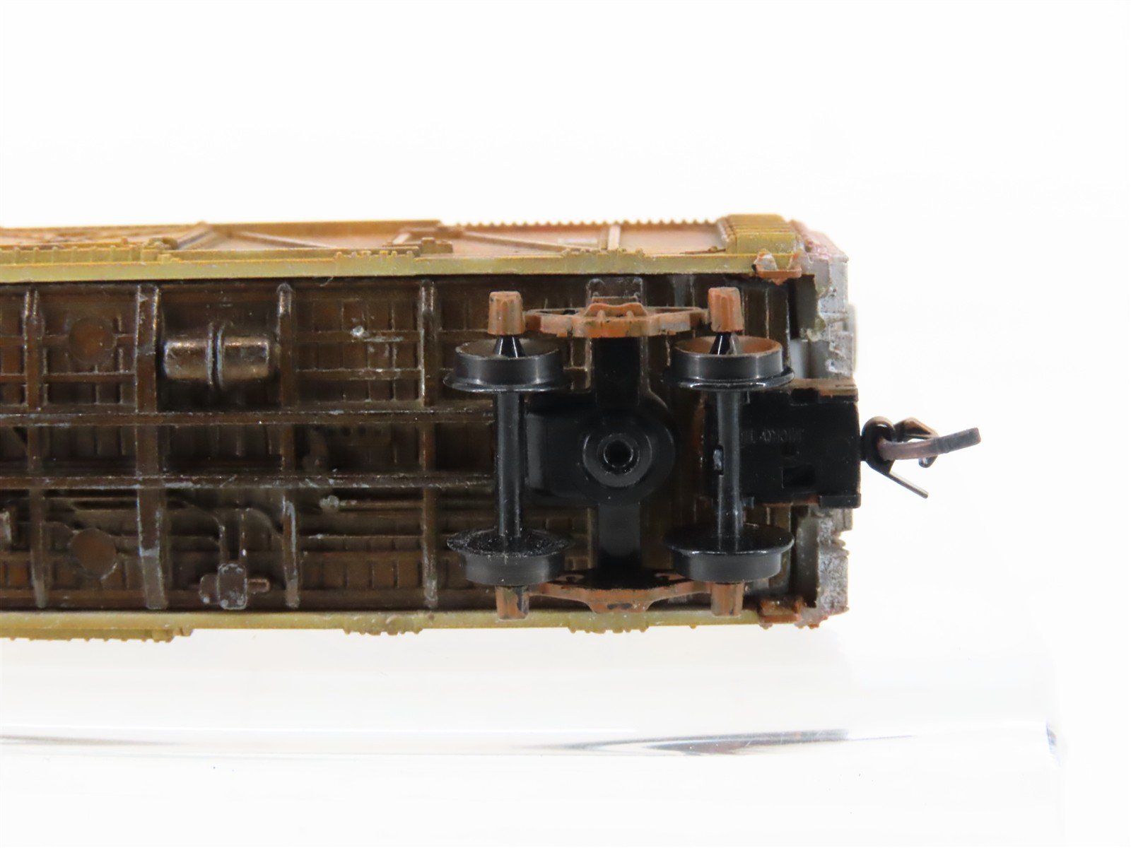 N Scale Con-Cor UP Union Pacific 40' Stock Car #47834 Weathered